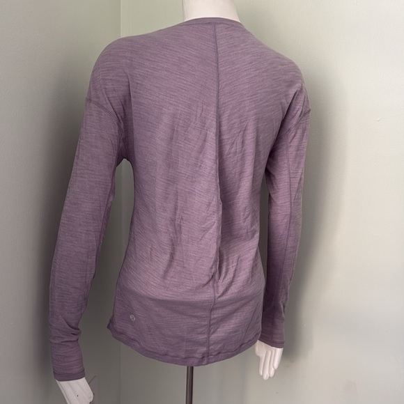 Lululemon Meant To Move Long Sleeve Shirt Heathered Dusty Dawn size 4 - Picture 7 of 10